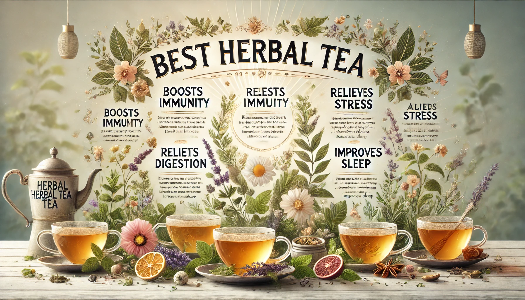 सर्वश्रेष्ठ हर्बल चाय: स्वास्थ्य का खजाना