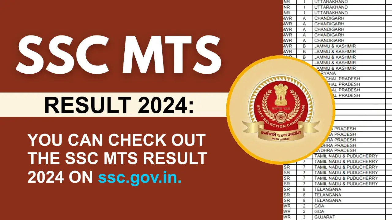 SSC MTS Result 2024 हवलदार मेरिट लिस्ट