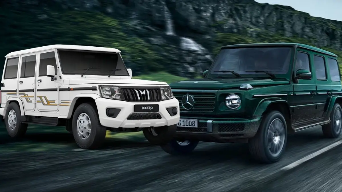 बोलेरो बनाम जी-वैगन: देसी SUV क्यों कहलाती है मर्सिडीज की हमशक्ल? बोलेरो बनाम जी-वैगन: देसी SUV क्यों कहलाती है मर्सिडीज की हमशक्ल?