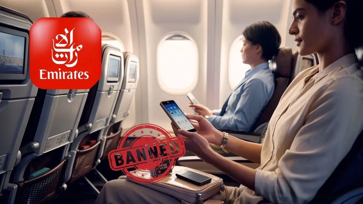 Emirates ने लगाया बड़ा बैन: अब फ्लाइट में पावर बैंक इस्तेमाल करना हुआ मना, जानिए नया नियम