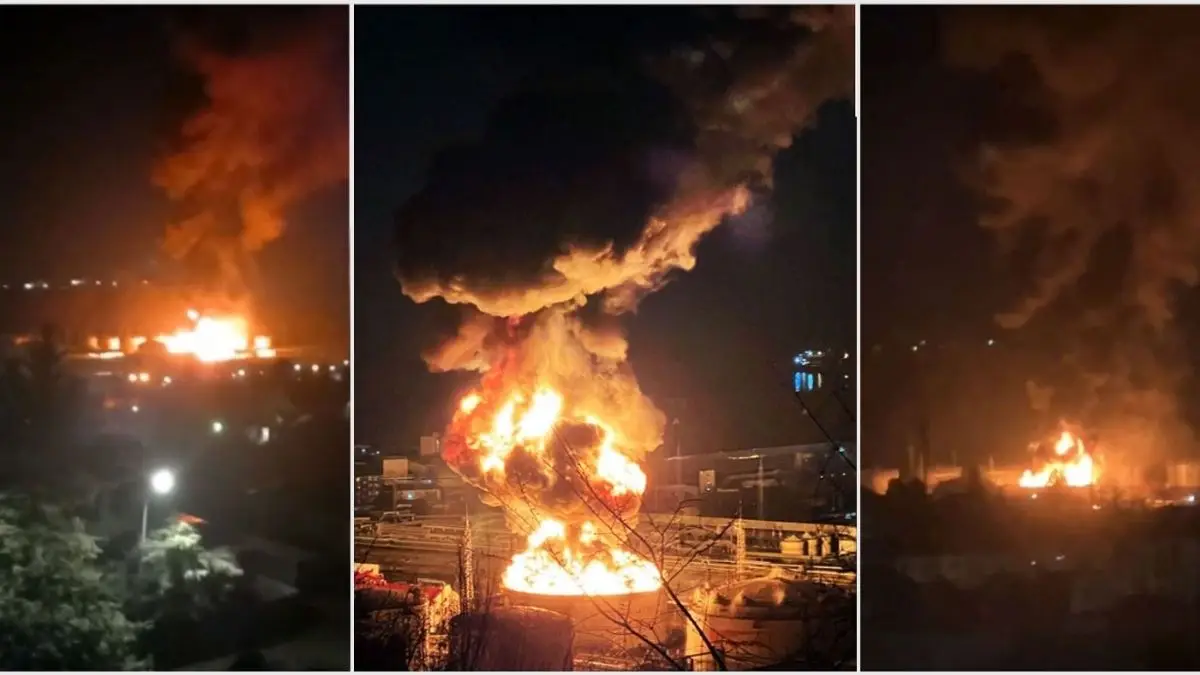 यूक्रेन का जबरदस्त ड्रोन वार: ब्लैक सी के तुआप्से पोर्ट में भीषण आग, ऑयल टर्मिनल धू-धूकर जला; रूस बोला—164 ड्रोन मार गिराए