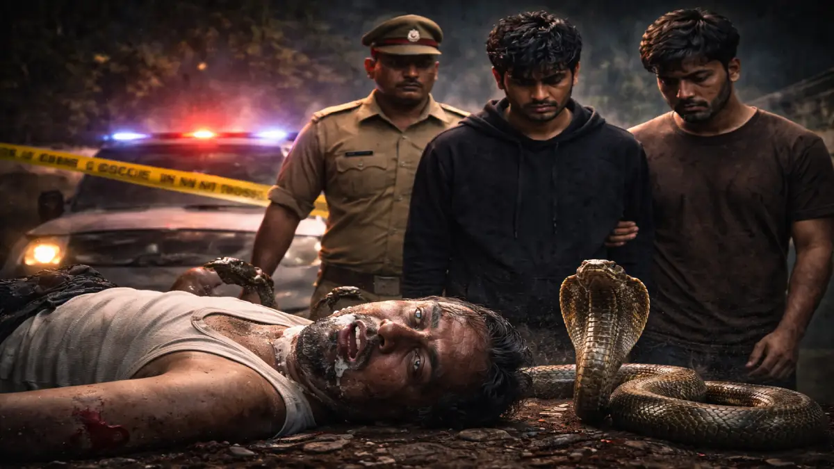 सांप का डंक नहीं, सगे बेटों का 'जहरीला' खेल: 15 मिनट की इस गलती ने खोल दिया पिता की मौत का खौफनाक राज! tiruttani-sons-kill-father-for-insurance-money-snake-bite-murder