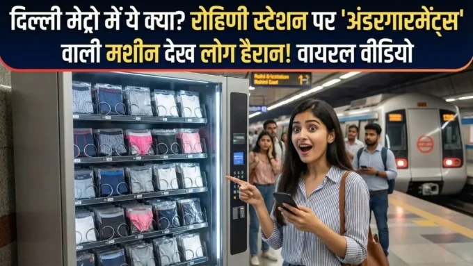 दिल्ली मेट्रो में अब 'अंडरगारमेंट' वाली मशीन? वीडियो वायरल
