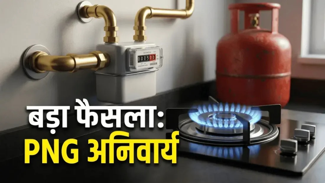 PNG Mandate: जहां पाइपलाइन उपलब्ध वहां PNG लेना अनिवार्य, केंद्र का नया निर्देश PNG Mandate: जहां पाइपलाइन वहां PNG लेना अनिवार्य, नया नियम