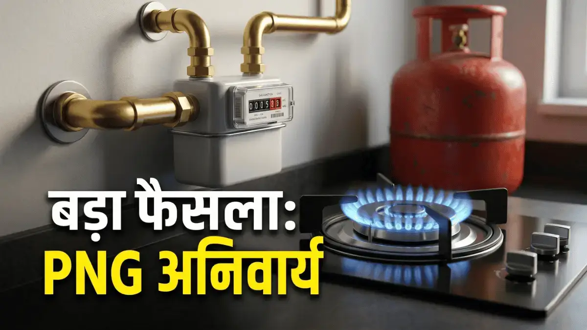 PNG Mandate: जहां पाइपलाइन उपलब्ध वहां PNG लेना अनिवार्य, केंद्र का नया निर्देश PNG Mandate: जहां पाइपलाइन वहां PNG लेना अनिवार्य, नया नियम