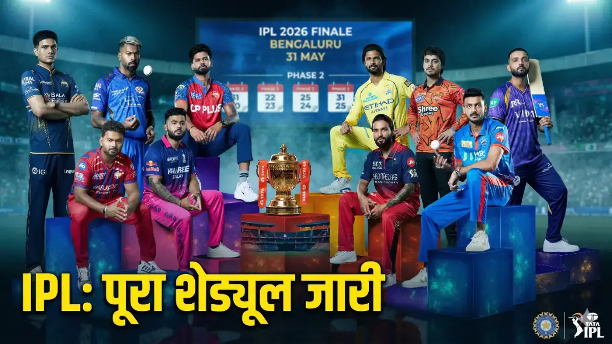 TATA IPL 2026 Schedule and Final Match date announcement by BCCI Hindi