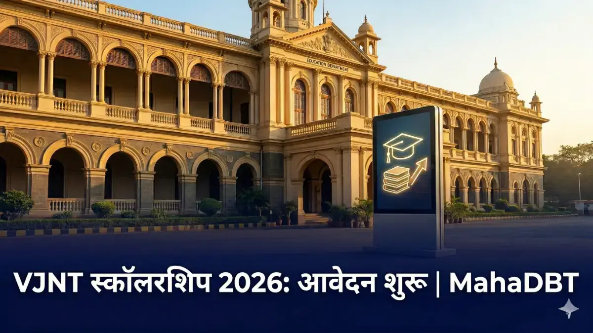 VJNT Post Matric Scholarship Maharashtra 2026: पूरी जानकारी VJNT Post Matric Scholarship Maharashtra 2026 छात्र आवेदन प्रक्रिया