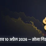 आज सोने का भाव 10 अप्रैल 2026 — शहर-वार 22 और 24 कैरेट गोल्ड रेट दिखाता बैनर