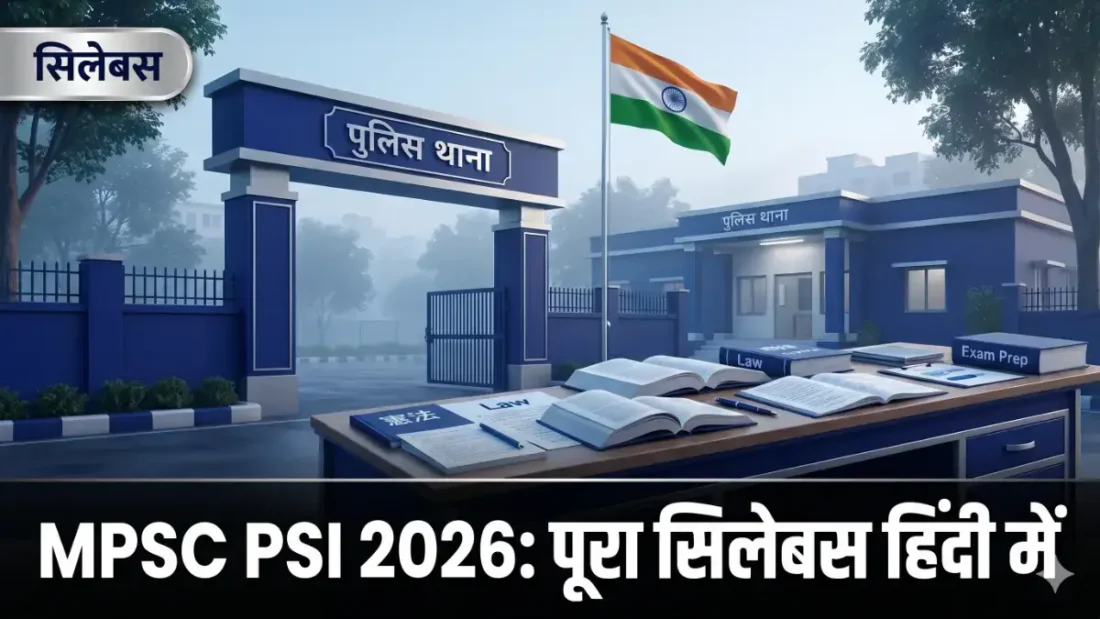 MPSC PSI syllabus 2026 Hindi — पुलिस भर्ती एग्जाम सिलेबस बैनर | bignews18