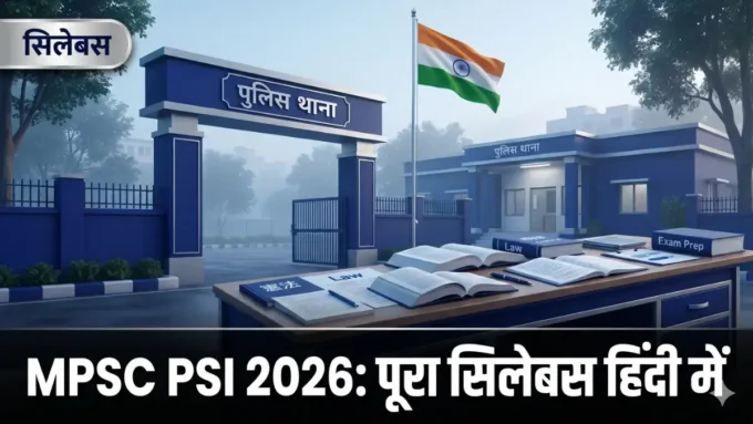 MPSC PSI Syllabus 2026: क्या है पूरा सिलेबस हिंदी में? MPSC PSI syllabus 2026 Hindi — पुलिस भर्ती एग्जाम सिलेबस बैनर | bignews18