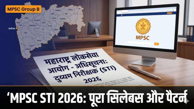 MPSC STI syllabus 2026 — स्टेट टैक्स इंस्पेक्टर एग्जाम पैटर्न बैनर | bignews18