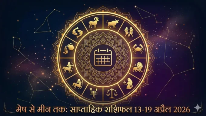 मेष से मीन तक: साप्ताहिक राशिफल 13-19 अप्रैल 2026 मेष से मीन तक: साप्ताहिक राशिफल 13-19 अप्रैल 2026